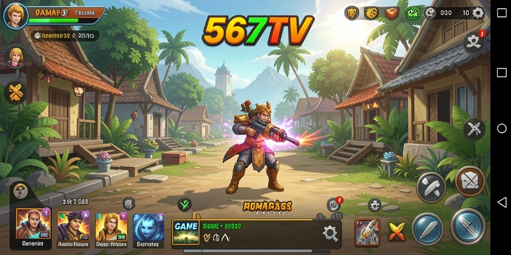 Tampilan gameplay 567TV yang mengasyikkan dan interaktif.