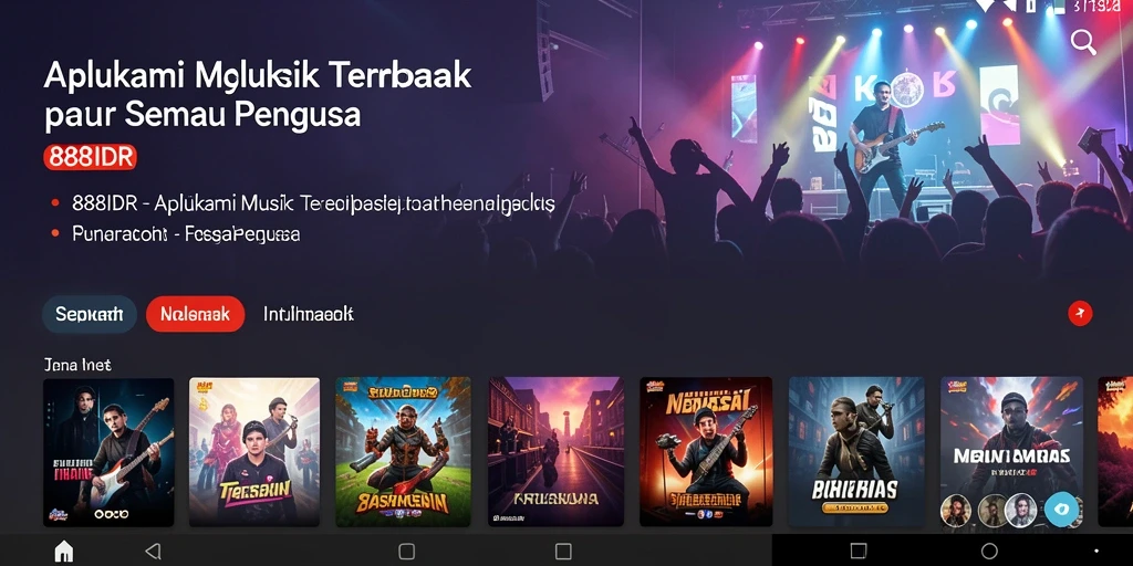 Tampilan gameplay 888IDR menampilkan fitur interaktif musik yang menarik.