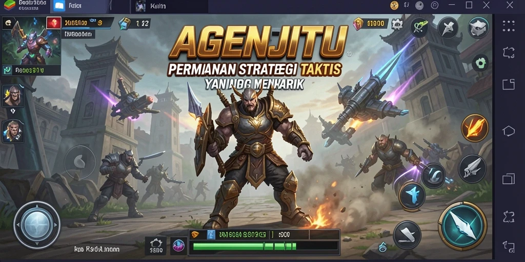 Tampilan menarik dari gameplay AGENJITU yang penuh strategi.