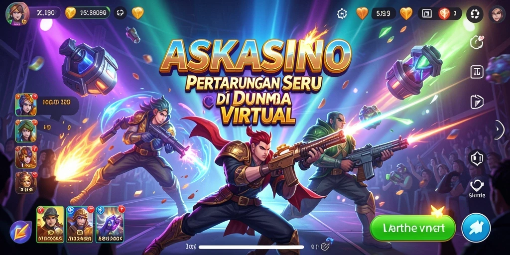 Gameplay seru di ASKASINO dengan pertarungan yang mendebarkan.
