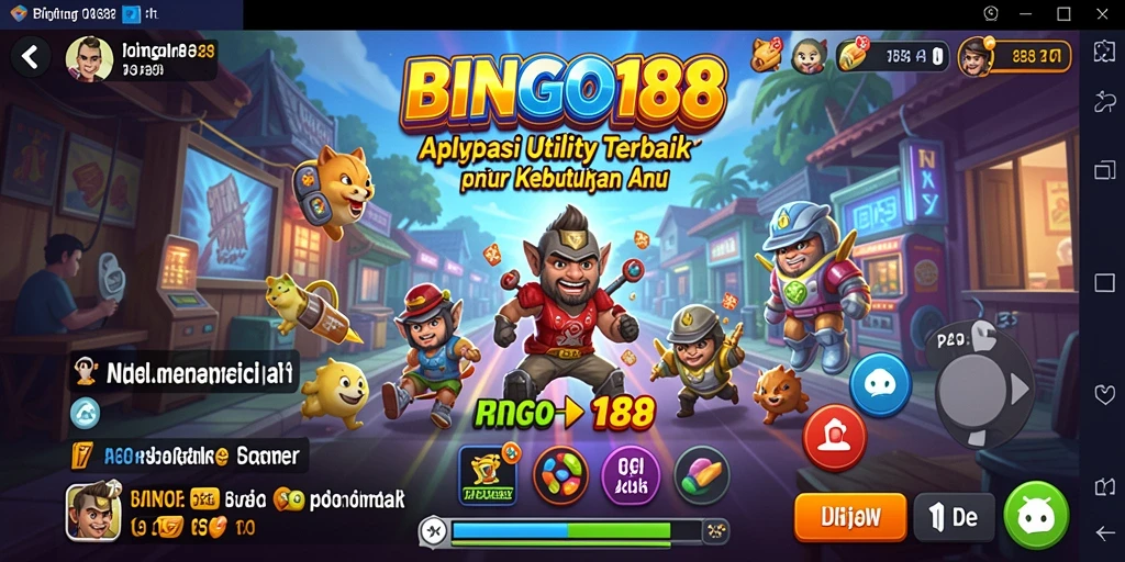 Tampilan utama BINGO188 dengan fitur Utility yang menarik.