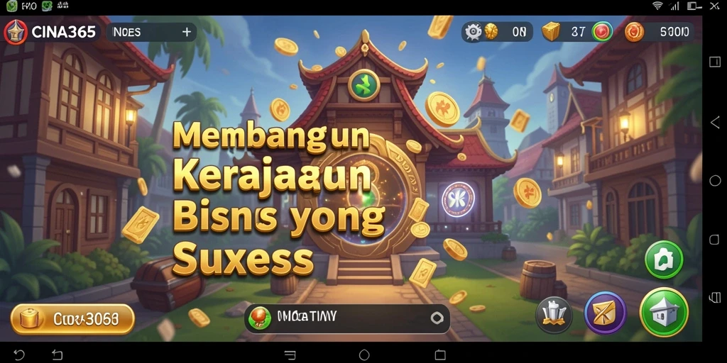 Screenshot utama CINA365 menampilkan gameplay Tycoon yang menarik.