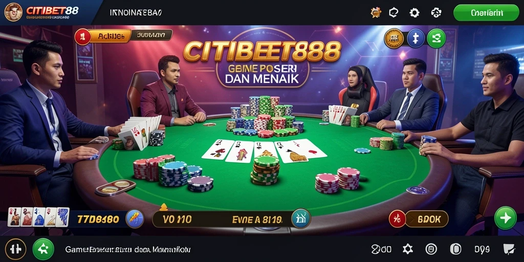 Tampilan gameplay menarik di CITIBET88 dengan pengalaman poker yang mendalam.
