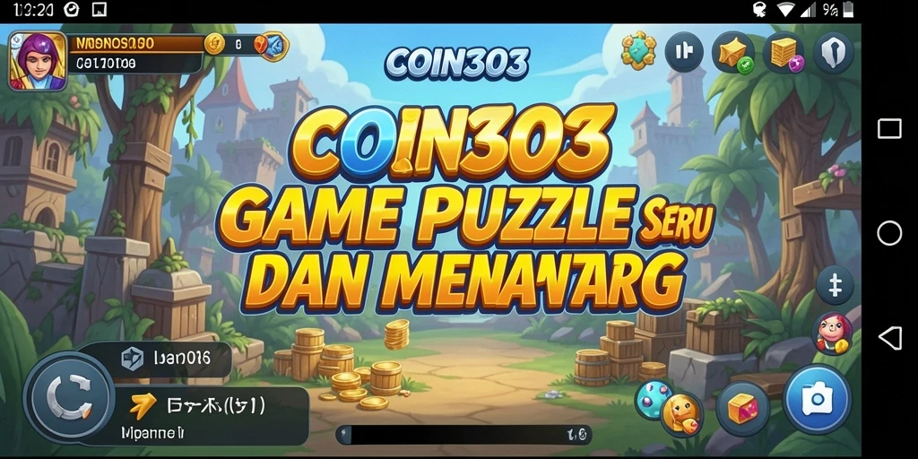 Screenshot gameplay COIN303 menampilkan tantangan puzzle yang menarik dan menyenangkan.