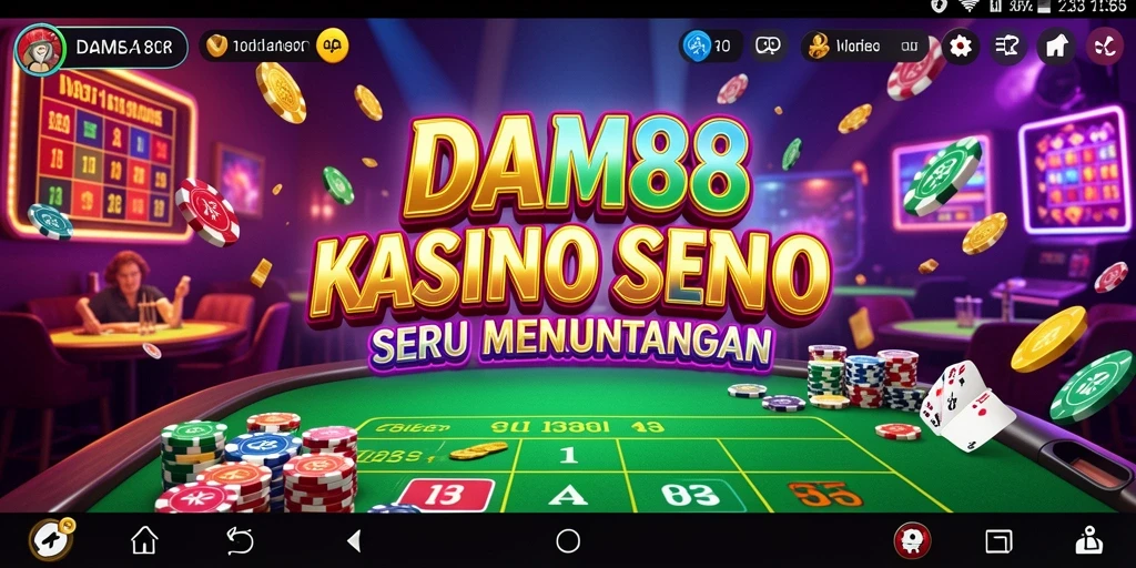 Screenshot utama DAM88 menampilkan gameplay Kasino yang menarik.
