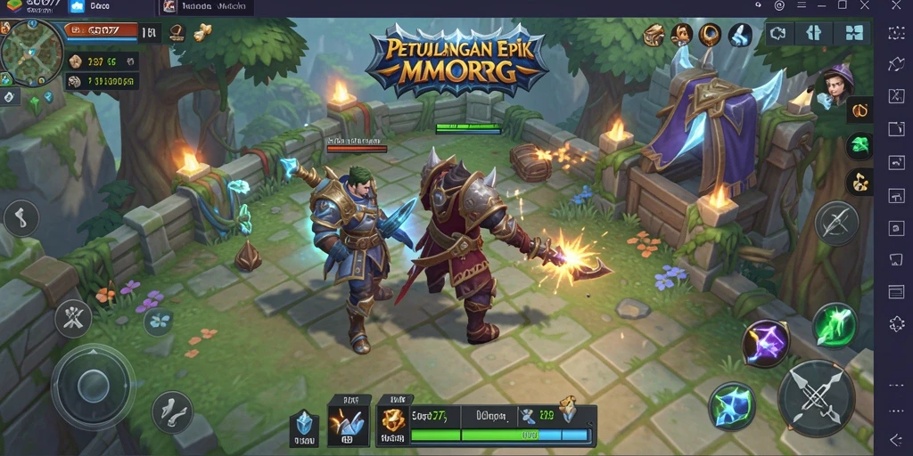 Tampilan gameplay seru di dunia fantastis GOTO77 bagi penggemar MMORPG.