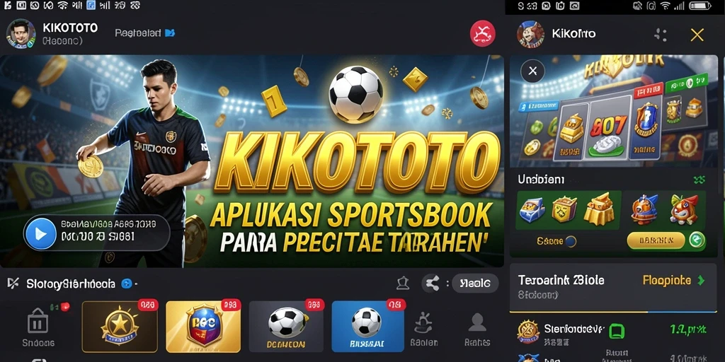 Tampilan antarmuka KIKOTOTO dalam permainan Sportsbook.