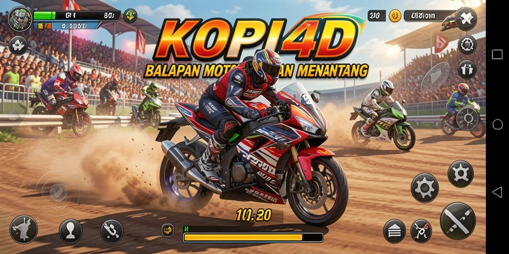 Gambaran gameplay seru dan menegangkan di KOPI4D.