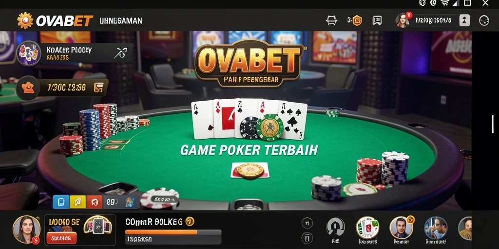 Tampilan gameplay seru di OVABET dengan banyak pemain yang bersaing.