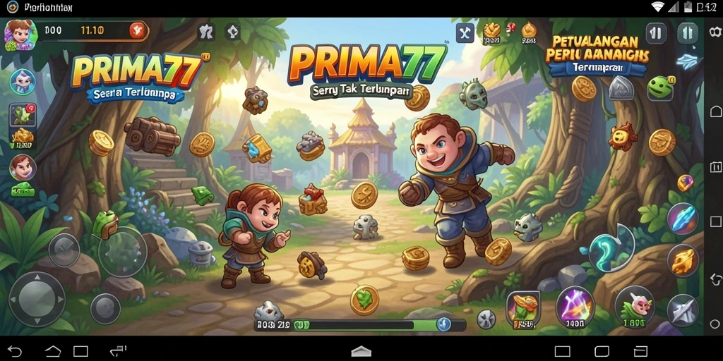 Screenshot PRIMA77 menampilkan gameplay menegangkan dalam dunia petualangan.