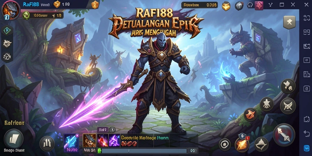 Tangkapan layar gameplay epik dari RAFI88 dengan pertempuran yang intens.