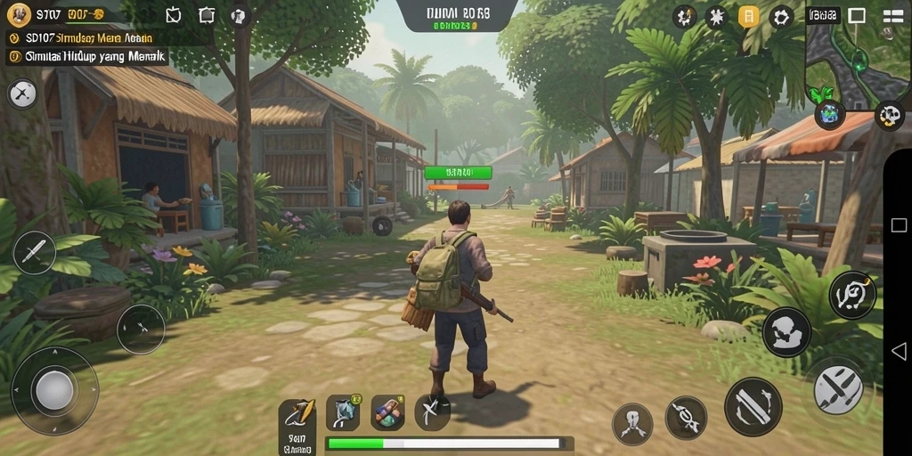 Tampilan gameplay SD107 yang menarik dengan karakter dan lingkungan yang hidup.