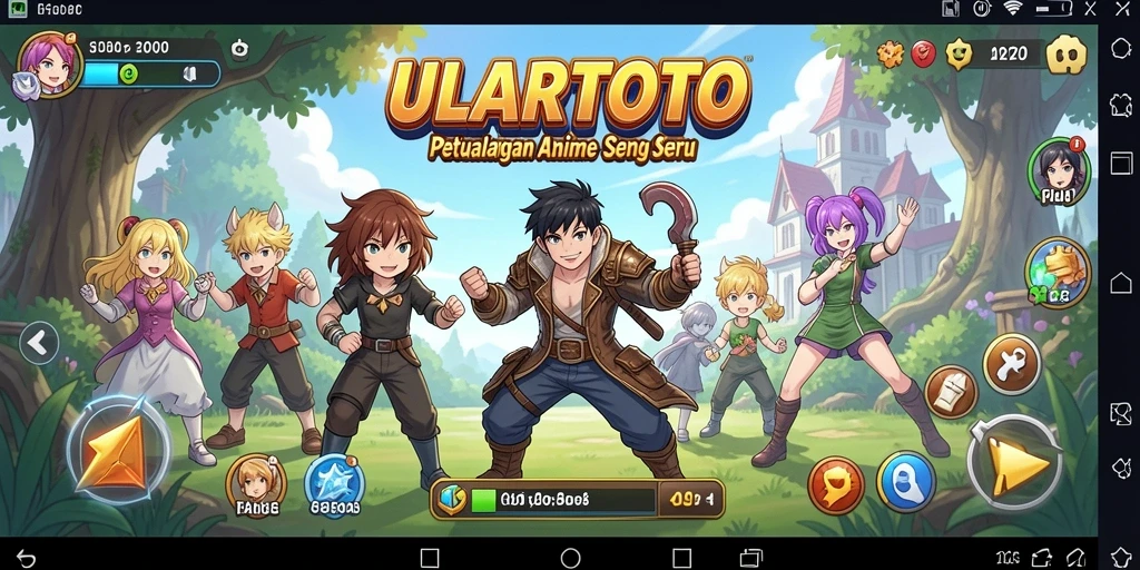 Tampilan menarik dari gameplay ULARTOTO yang penuh warna.