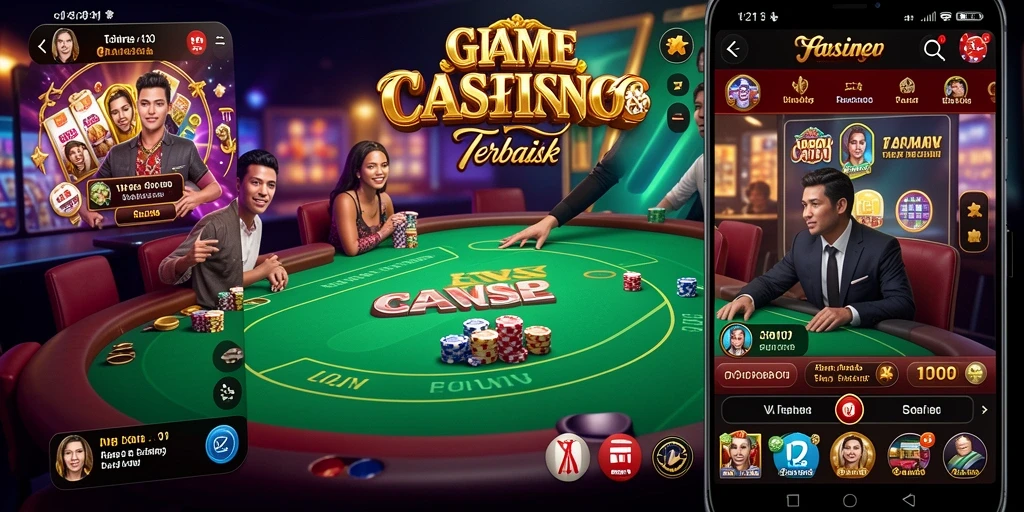 Tampilan gameplay Live Casino yang seru dan interaktif.