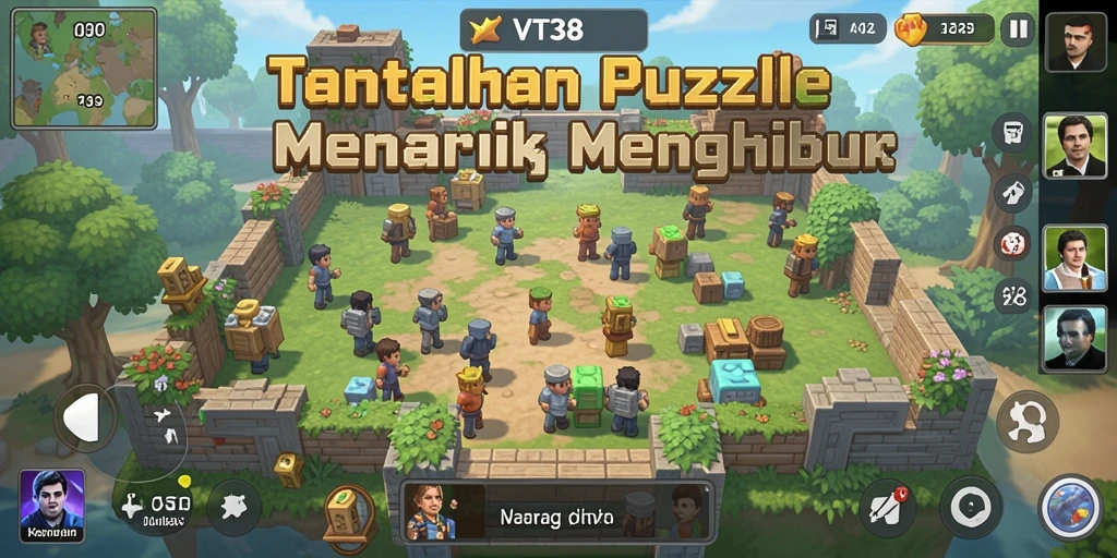 Gameplay VT38 menampilkan tantangan Puzzle yang seru dan interaktif.