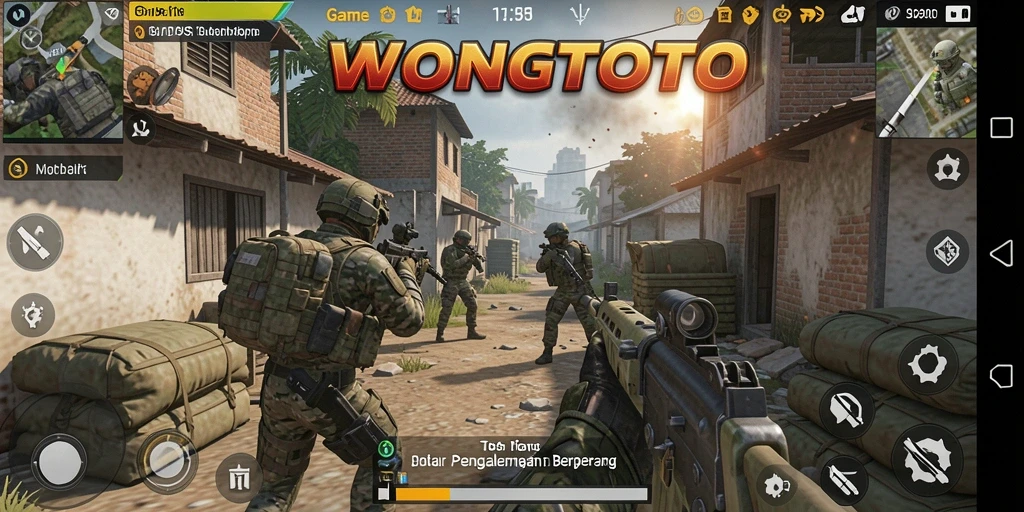 Tampilan gameplay seru WONGTOTO dengan aksi TPS mendebarkan.