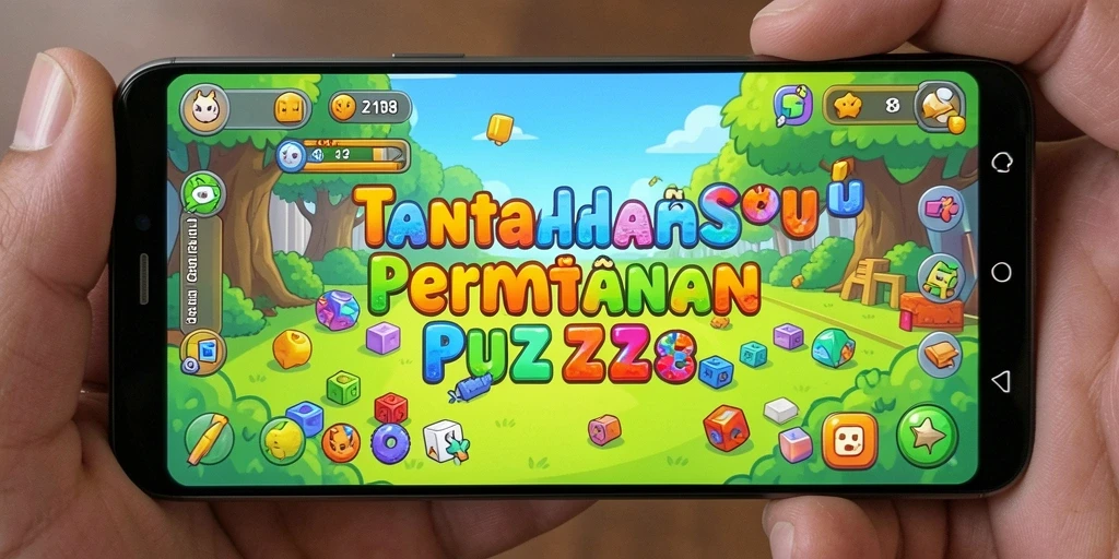 Tampilan gameplay puzzle yang menantang dan menarik di Z18.